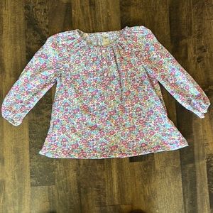 Oshkosh B’gosh floral knit peasant blouse
